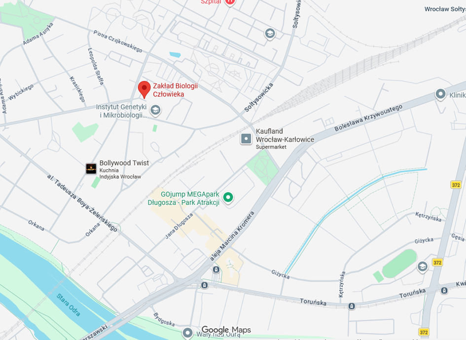 mapa dojazdu do budynku